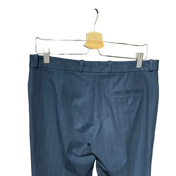 JOSEPH Rocket Gabardine Stripe Jacquard Navy Blue Trouser Pants Size 42 / US 10 - Picture 6 of 11